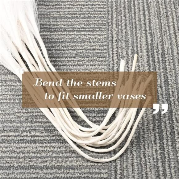 12PCS Faux Pampas Grass White 24Inch Valentine's Day Gift Small Artificial Grass - Picture 3 of 7